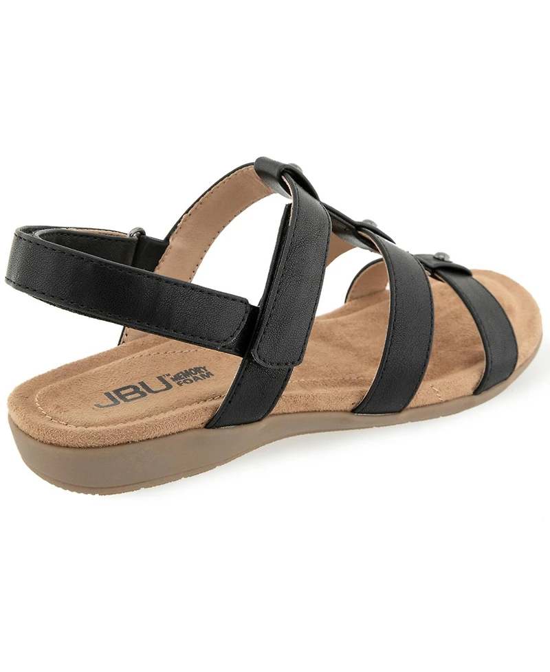 Jbu Women's Vega Casual Flat Sandals