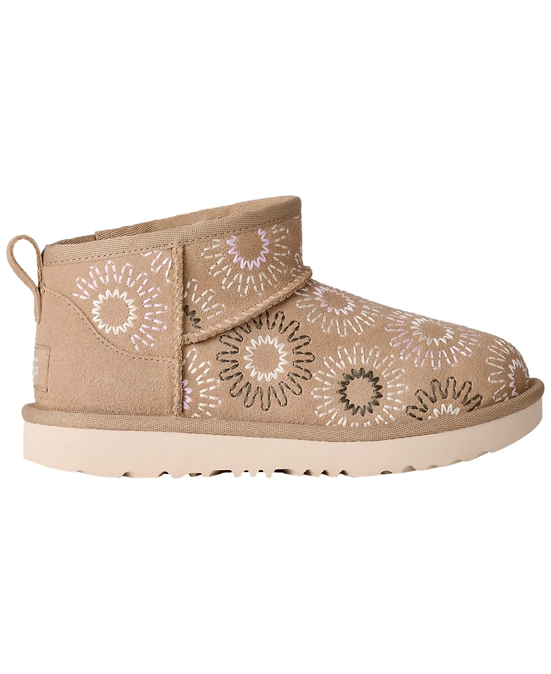 Ugg Kids' Classic Ultra Mini Sun Stitch Boots