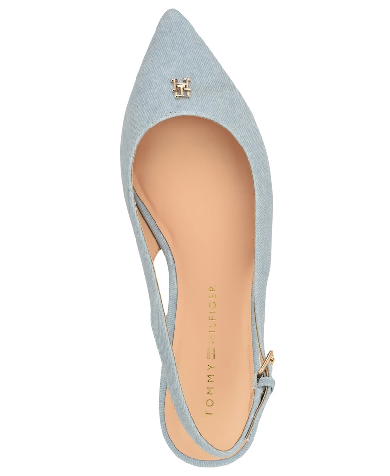 Tommy Hilfiger Women's Velina Pointed Toe Ballet Flats