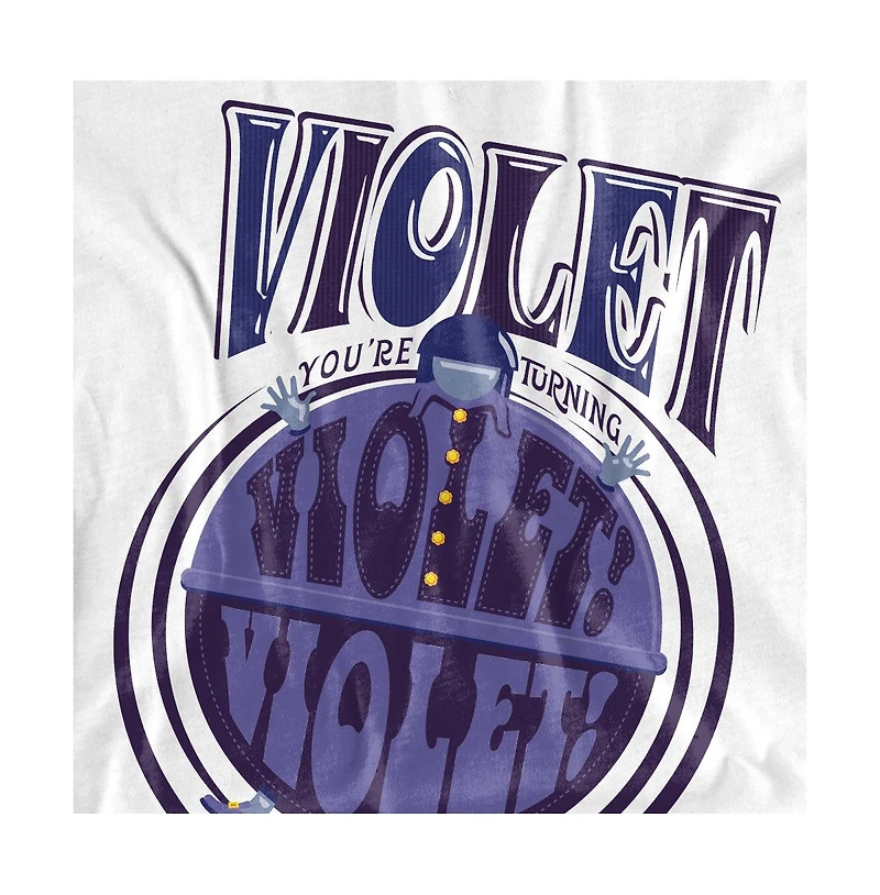 Willy Wonka & The Chocolate Factory Big Tall And Turning Violet, Violet T Shirt
