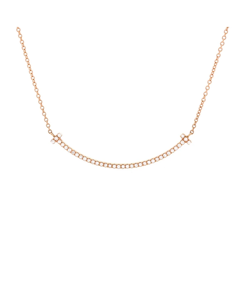 Pre-Owned Tiffany & Co T Smile Pendant Necklace