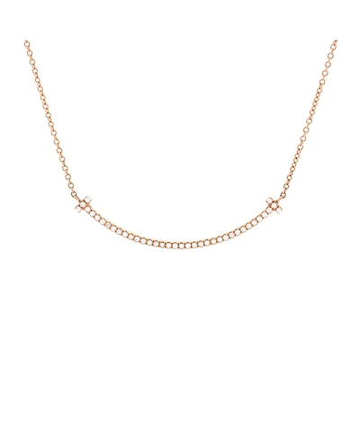 Pre-Owned Tiffany & Co T Smile Pendant Necklace