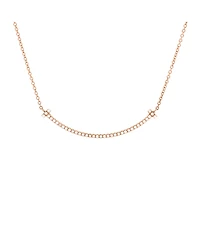 Pre-Owned Tiffany & Co T Smile Pendant Necklace