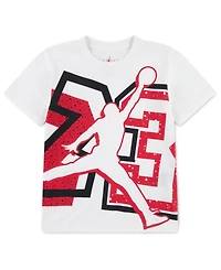 Jordan Boys' 4-7 Split 23 Splatter Crewneck T-Shirt