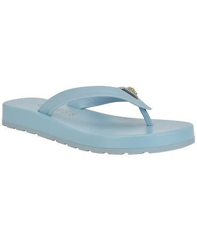 Guess Women's Candry Triangle Logo Eva Thong Flip Flop Sandals