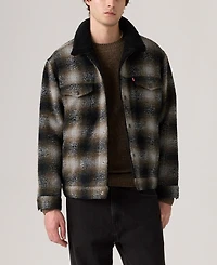 Levi's Men's Relaxed Fit Plaid Trucker Jacket