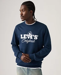 Levi's Men's Graphic Detail Crewneck Long-Sleeve Sweatshirt