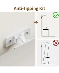 gaomon Farmhouse 3-in-1 Hall Tree w/Shoe Storage Bench & 6 Hooks, Entryway Furniture Mudroom Bench with Storage and Hooks