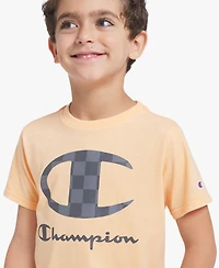 Champion Boys' 4-7 Crewneck T-Shirt and Cargo Shorts, 2-Piece Set