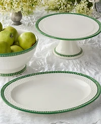 Certified International Le Jardin Rattan Oval Platter