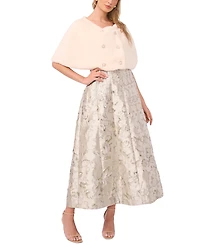 Msk Women's Double Breasted Cape Jacket