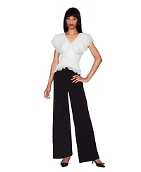 White Tie by Shani Women's V-Neck Jumpsuit