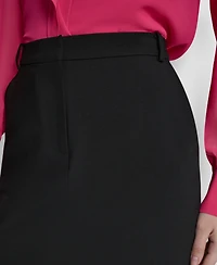Dkny Women's Belted Midi Pencil Skirt