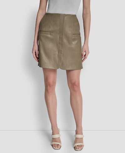 Dkny Women's Zipper Back Mini Skirt