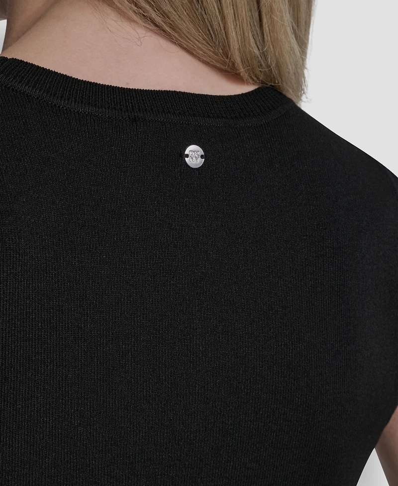 Dkny Women's Sleeveless Crewneck Sweater Top
