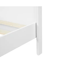 Streamdale Furniture Solid King Wood Bed Frame with Elegant Headboard