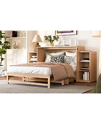 Streamdale Furniture Murphy bed with storage drawers & shelves. Golden