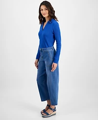 Style & Co Women's Utility-Pocket Barrel Jeans, Macy's Exclusive