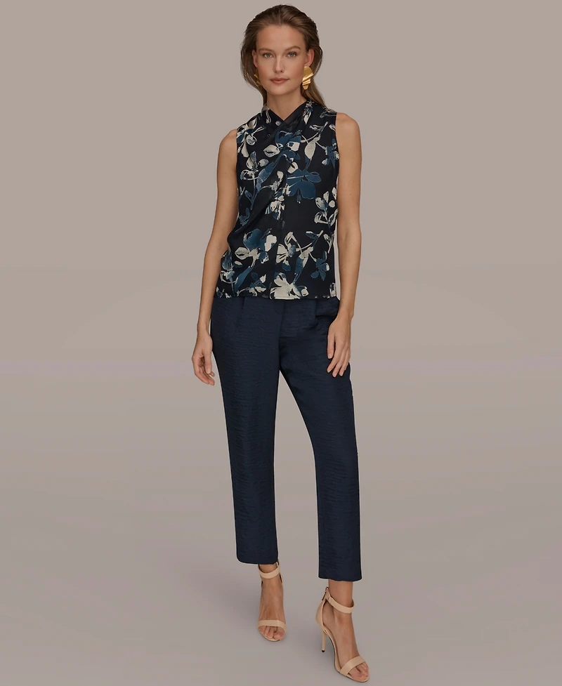Donna Karan New York Women's Printed Sleeveless Top