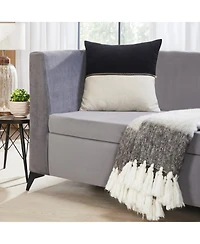 Ihi Home Velvet Linen Decorative Pillow Cover, 20" x