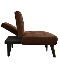 Streamdale Furniture Streamdale Convertible Futon Sofa Bed, 63" Sleeper Couch with Adjustable Backrest, Brown