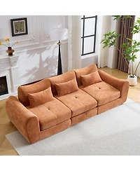 Streamdale Furniture Modular Cloud Sofa, Convertible Folding Sofa Bed, Sectional Cushioned Sofa