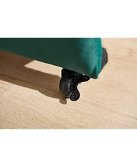 Streamdale Furniture Emerald Upholstered Daybed with Trundle, Modern Diamond Grid Design