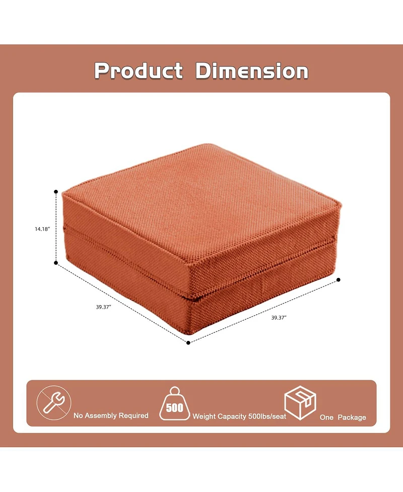 Streamdale Furniture Mahjong Sofa, Convertible Floor Sofa Bed, Modular Sectional