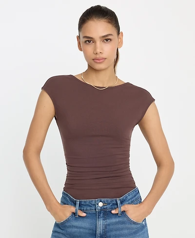 Good American Women's Super Stretch Open Back Body Suit