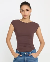 Good American Women's Super Stretch Open Back Body Suit