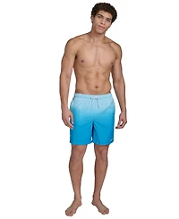 Calvin Klein Men's Gradient Striped 7" Volley Swim Trunks
