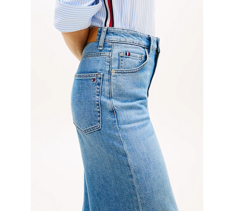 Tommy Hilfiger Women's Wide-Leg High-Waist Jeans