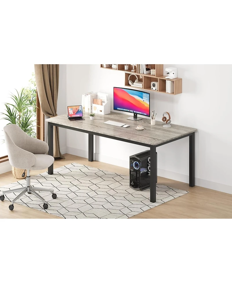 gaomon Kitchen Table Large Rectangular Dining Table for 6-8 People for Dining Room, Home Office, Living Room