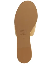 Schutz Women's Kayana Round Toe Wedge Sandals