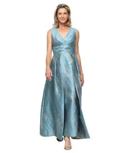Alex Evenings Womens Sleeveless Column Ball Gown