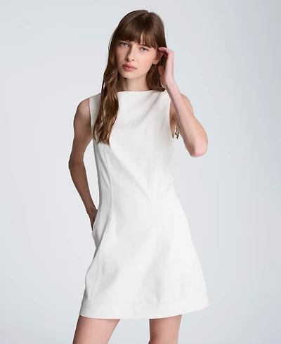 Kenneth Cole Women's Boat Neck Sculpt Mini Dress