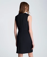 Kenneth Cole Women's Drape Pleated Short Dress