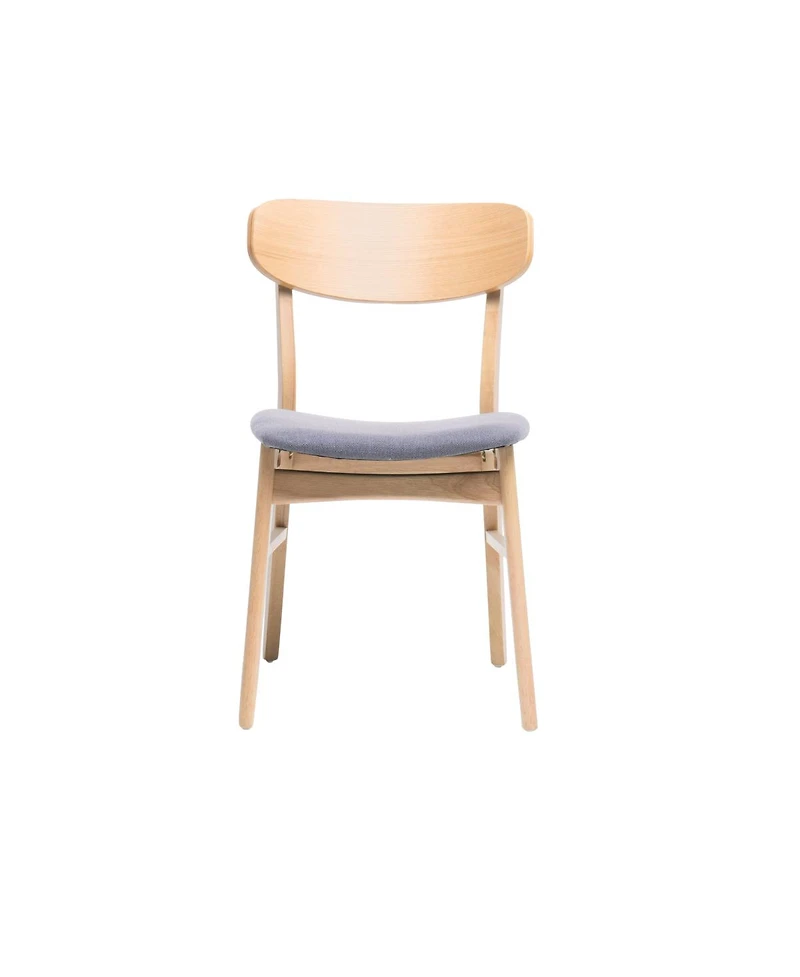 Streamdale Furniture 5-Piece Dining Table Set with Solid Wood Frame and 4 Upholstered Chairs