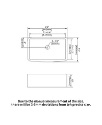 flynama huluwat White Farmhouse Kitchen Sink Ceramic Arch Edge Apron Front Single Bowl