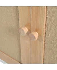 Streamdale Furniture 2-Piece Cat Litter Box Enclosure Furniture, 3-in-1 Hidden Litter Box & Side Cabinet