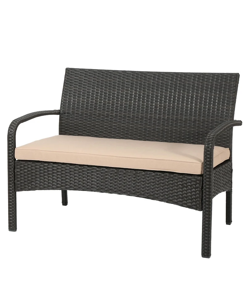 Streamdale Furniture Cordoba Pe Rattan 4-Piece Outdoor Chat Set