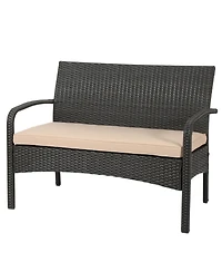 Streamdale Furniture Cordoba Pe Rattan 4-Piece Outdoor Chat Set