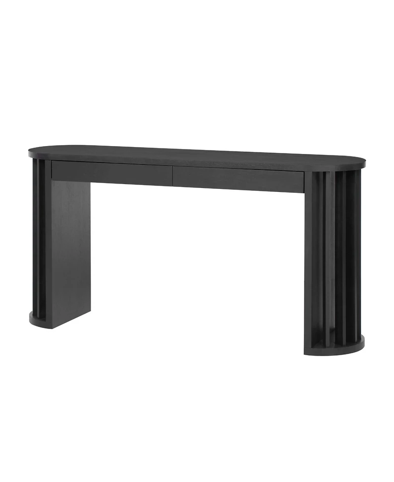 Streamdale Furniture 59" Oak Veneer Console Table