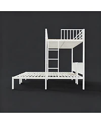 Streamdale Furniture Triple Bunk Bed for Kids, 3 Beds, Metal, Separates into 3 Twin Beds