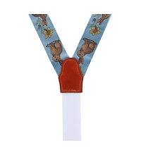 Trafalgar Men's Harvey's Easter Sunday Silk Button End Suspenders