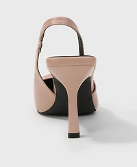 Berness Cindy Slingback Pumps with Tonal Buckle Detail