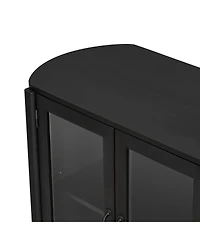 Streamdale Furniture Stylish 34-door large storage cabinet for entrance, living, dining rooms