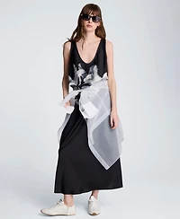 Kenneth Cole Women's Scoop Neck Long Slip Dress