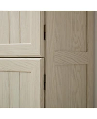 Streamdale Furniture Storage Cabinet with 8 Doors and 4 Shelves, Freestanding Storage Cabinet, Whi