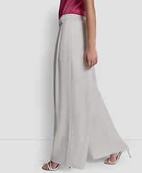 Dkny Women's Pleated Wide-Leg Pull-On Pants